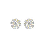 Celia Pear & Round Moissanite Stud Earrings