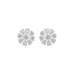 Celia Pear & Round Moissanite Stud Earrings