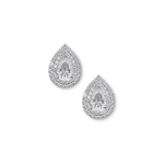 Trillia 3-in-1 Earrings | Ruby, Emerald & Moissanite Silver Drops