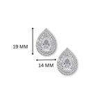 Trillia 3-in-1 Earrings | Ruby, Emerald & Moissanite Silver Drops