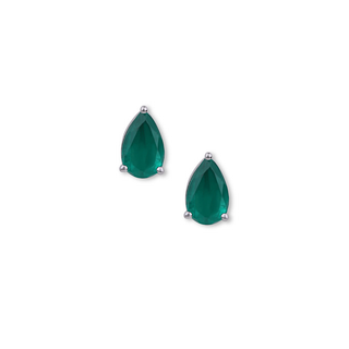 Trillia 3-in-1 Earrings | Ruby, Emerald & Moissanite Silver Drops
