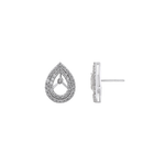 Trillia 3-in-1 Earrings | Ruby, Emerald & Moissanite Silver Drops