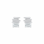 Veda Ikat Moissanite Stud Earrings