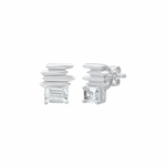 Veda Ikat Moissanite Stud Earrings