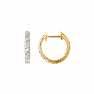 Naira 1/2 Carat Huggie Hoops