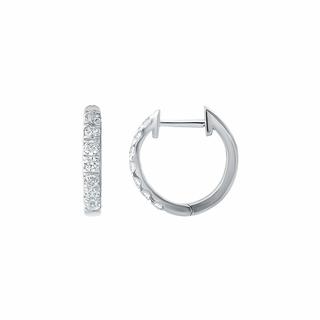 Naira 1/2 Carat Huggie Hoops
