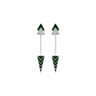 Verdant Enamel Earrings