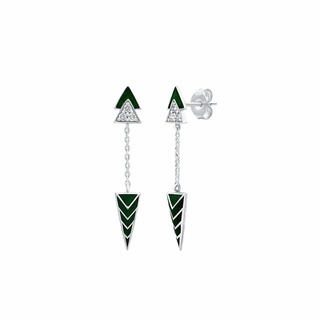 Verdant Enamel Earrings