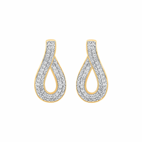 Reina Dual Row Moissanite Hoop Earrings
