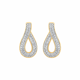 Reina Dual Row Moissanite Hoop Earrings