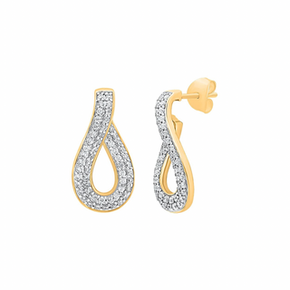 Reina Dual Row Moissanite Hoop Earrings