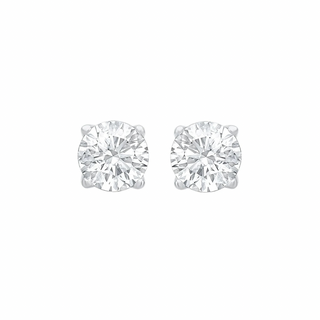 Ivaana Round Cut 1.00ct Moissanite Stud Earrings