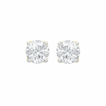 Ivaana Round Cut 1.00ct Moissanite Stud Earrings