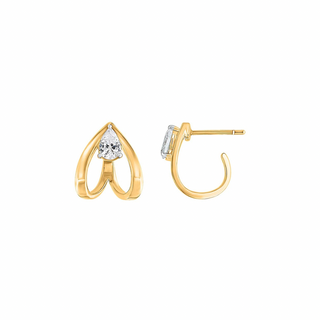 Inaaya Pear Moissanite Earrings