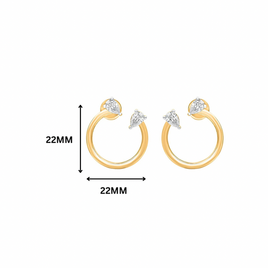 Ishya Soul to Soul Moissanite Earrings