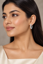 Naira 3/4 Carat Huggie Earrings