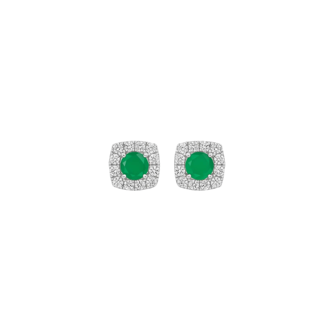 Pine Pop Halo Stud Earrings