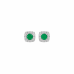 Pine Pop Halo Stud Earrings