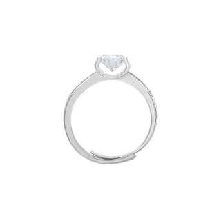 Amaira Double Row Solitaire Moissanite Ring