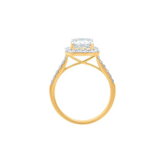 The Regal Emerald Moissanite Ring