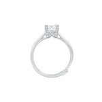 Lunaira Moon-Inspired Moissanite Silver Ring