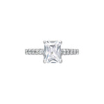 The Cathedral Radiant Moissanite Ring