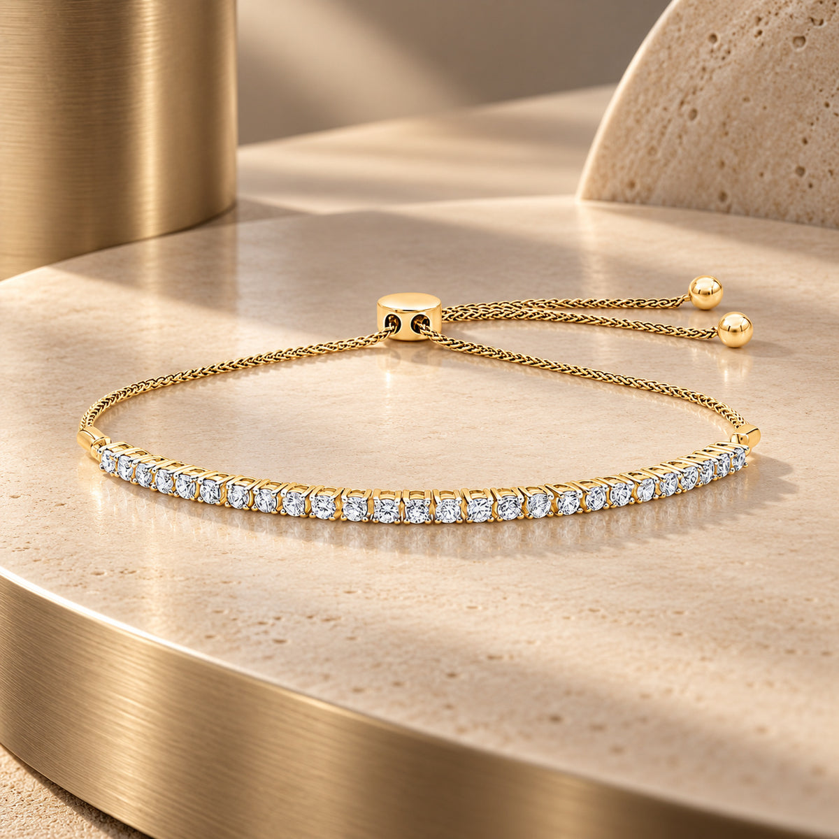 Classic Adjustable Moissanite Tennis Bracelet