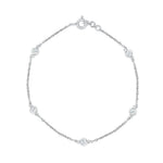 Station Silver Bracelet for Women - Adila Jewels