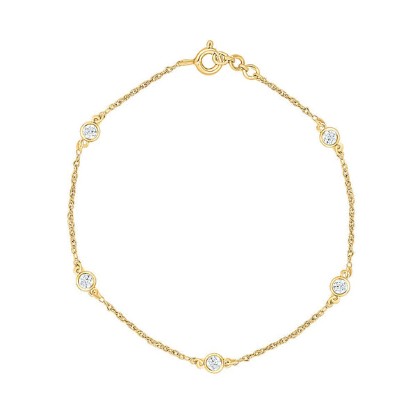 Station Moissanite Bracelet