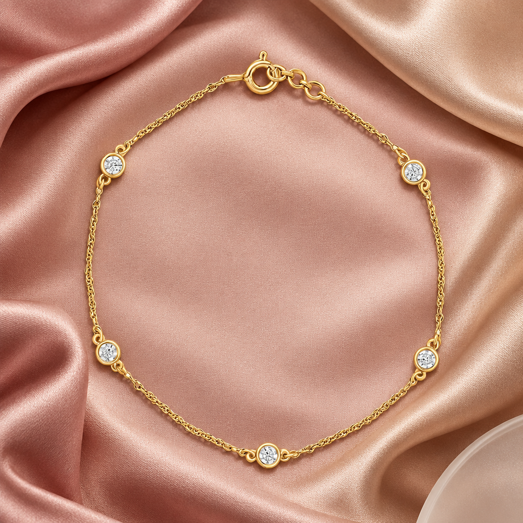 Station Moissanite Bracelet