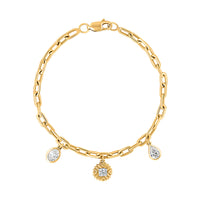 Ikat Charm Silver Bracelet for women - Adila Jewels