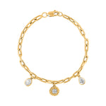 Ikat Charm Silver Bracelet for women - Adila Jewels