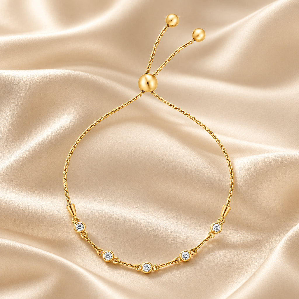 Station Bolo Moissanite Bracelet