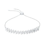 Marquise Adjustable Silver Bracelet for women - Adila Jewels