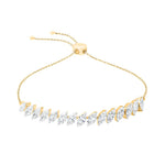 Marquise Adjustable Silver Bracelet for women - Adila Jewels