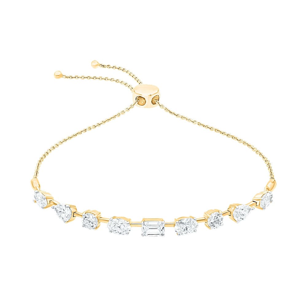 Eternal Multi-Shape Silver Bracelet for women - Adila Jewels