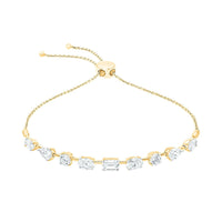 Eternal Multi-Shape Silver Bracelet for women - Adila Jewels