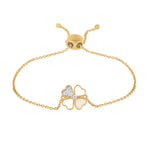 Aahana Clover Bracelet in Silver | Adila Jewels