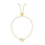 Aahana Clover Bracelet in Silver | Adila Jewels