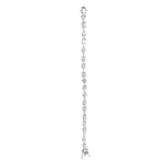 Prism Link Silver Moissanite Bracelet