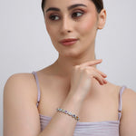 Modern moissanite bracelet for women