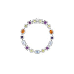 Soleia Multi-Stone Silver Moissanite Bracelet