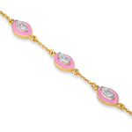 Candy Floss Moissanite Bracelet in Silver