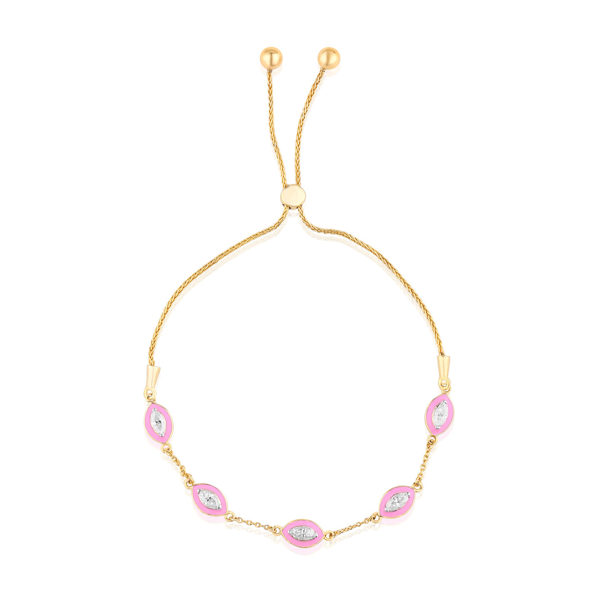 Candy Floss Moissanite Bracelet in Silver