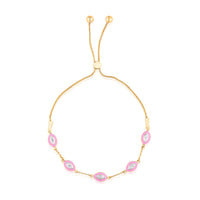 Candy Floss Moissanite Bracelet in Silver
