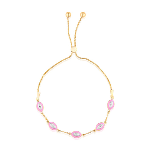 Candy Floss Moissanite Bracelet in Silver