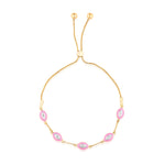 Candy Floss Moissanite Bracelet in Silver
