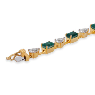 Zyra Silver & Gemstone Bracelet for Women | Adila Jewels