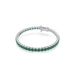 Green Sorbet Line Emerald Bracelet