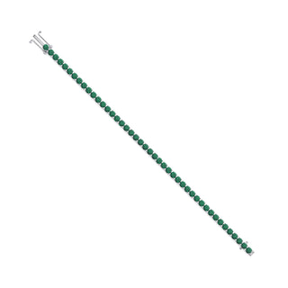 Green Sorbet Line Emerald Bracelet